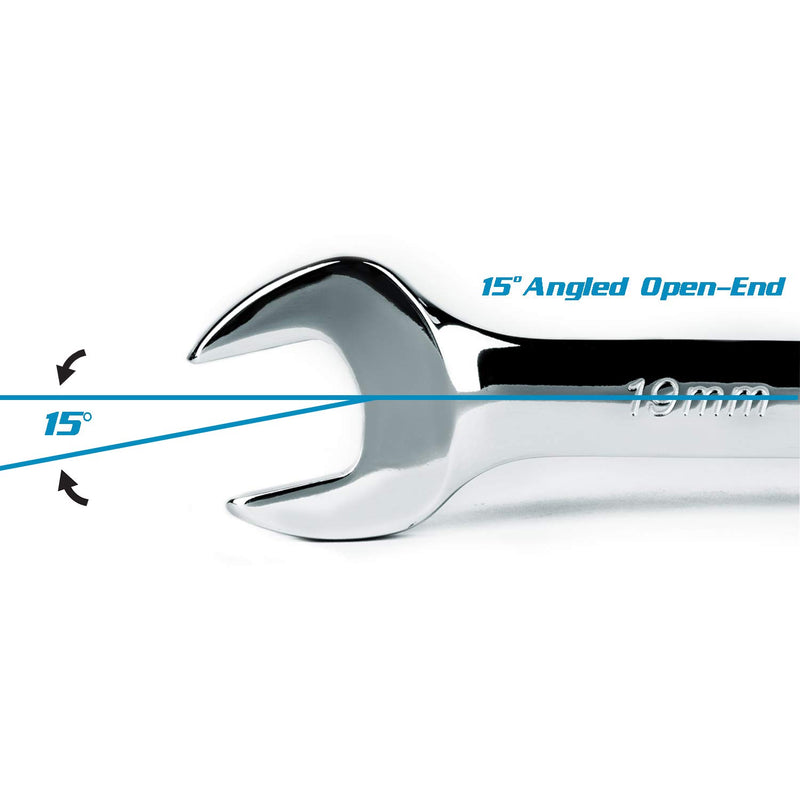  [AUSTRALIA] - Capri Tools SmartKrome 15/16-inch Combination Wrench, 12 Point, SAE 15/16"