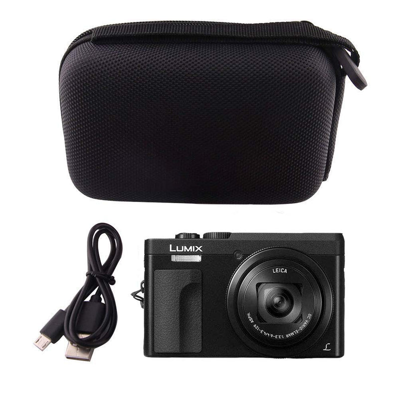  [AUSTRALIA] - WERJIA Hard EVA Travel Case for PANASONIC LUMIX ZS100/LUMIX ZS200/LX10/DC-ZS70/ZS60/ZS80 Digital Camera (Black) Black