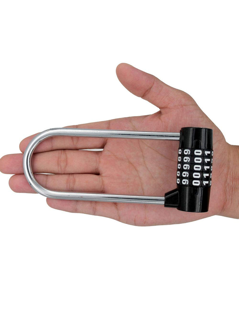  [AUSTRALIA] - Large Lengthened Beam Locker Cabinet Door Handles Combination Lock Padlock Combination Lock, Gym Lock, 5 Digit Combination Padlock, Safety Padlock, Safety Lock, Luggage Locker, Wardrobe, Gym Locker,