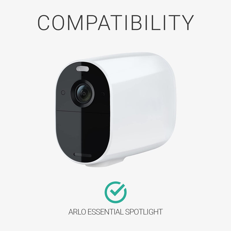  [AUSTRALIA] - kwmobile 2X Skin Compatible with Arlo Essential Spotlight - Silicone Security Camera Case Outdoor CCTV Cover - Black