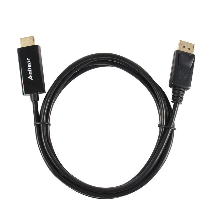 Display Port to HDMI Cable,Anbear Gold Plated Displayport to HDMI Cable 6 Feet(Male to Male) for DisplayPort Enabled Desktops and Laptops to Connect to HDMI Displays - LeoForward Australia