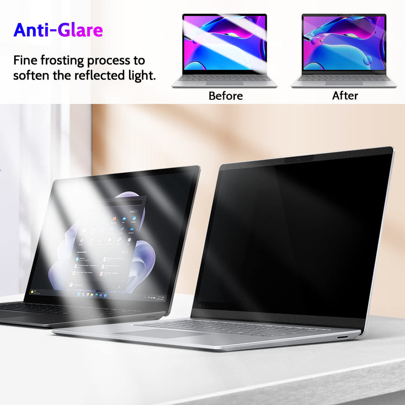  [AUSTRALIA] - Peslv 15 Inch Magnetic Privacy Screen Compatible with 15Inch Surface Laptop 4/3/2/1, Removable Anti Blue Light Glare Filter, Black Security Private Apy Block Protector surface laptop 4/3/2/1 -15inch