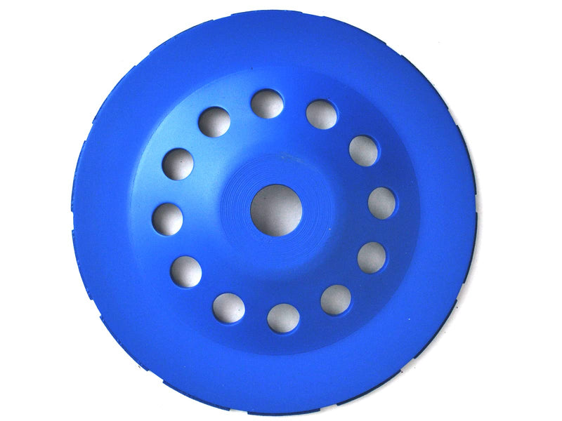  [AUSTRALIA] - QUANTEX diamond cup wheel 180mm. Diamond grinding disc double row with 22.23mm standard bore suitable for all angle grinders, concrete milling machines etc. Universal for concrete, natural stone, screed.