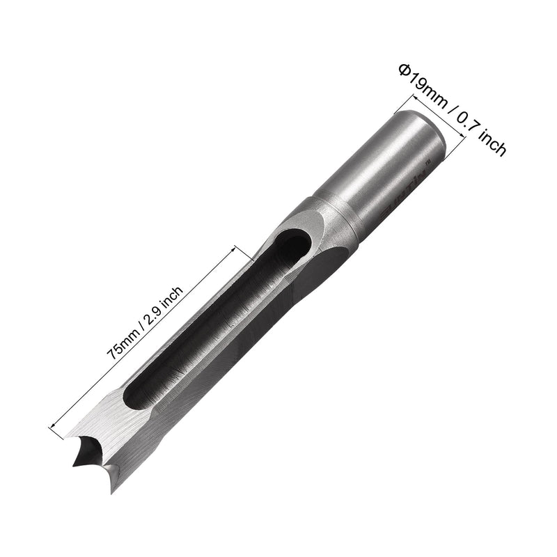  [AUSTRALIA] - uxcell Square Hole Drill Bits for Wood 9/16" x 210mm Mortising Chisel Bit Auger Spur Cutter Tool for Woodworking Carpentry Drilling Tool