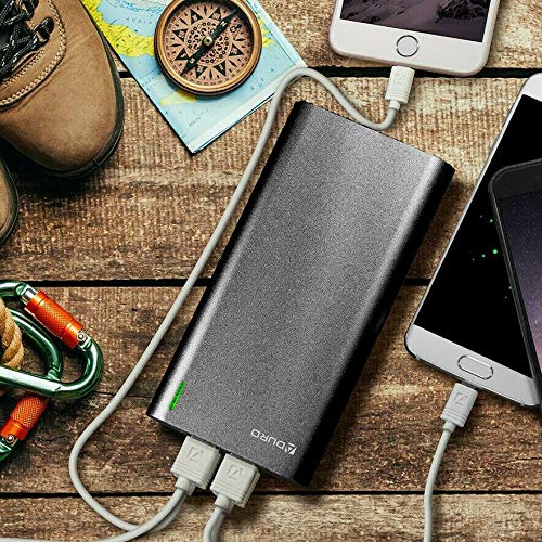 Aduro Portable Charger 4 USB Port Power Bank 20,000mAh External Battery Pack Phone Charger for Cell Phones, iPhone, iPad, Samsung Galaxy, Android, and USB Devices (Black) Black - LeoForward Australia