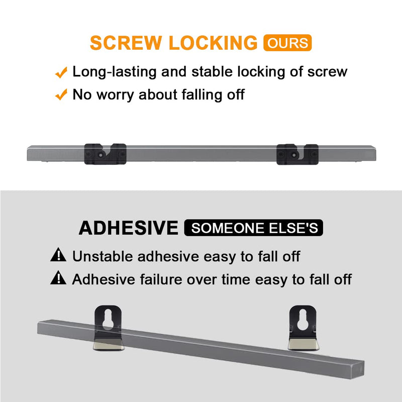  [AUSTRALIA] - Tendodo 1 Pair of AH96-03064A Black Wall Mounting Bracket for Samsung Sound bar HWJ355 HWJ450 HW-J355 HW-J450 HW-J355/ZA HW-J355/ZP HW-J450/ZA HW-J450/ZP