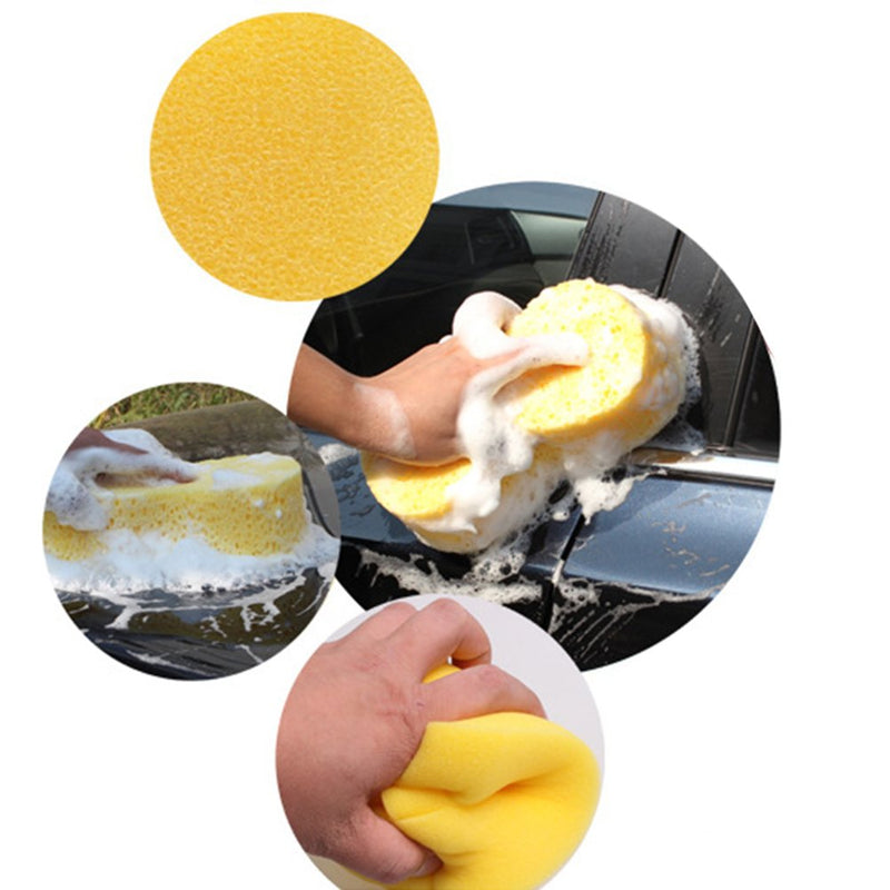  [AUSTRALIA] - VORCOOL 6pcs Wax Applicator Foam Sponge Polish Pad Ultra-soft Cleaning Tool for Clean Car Vehicle Auto Glass(Yellow)