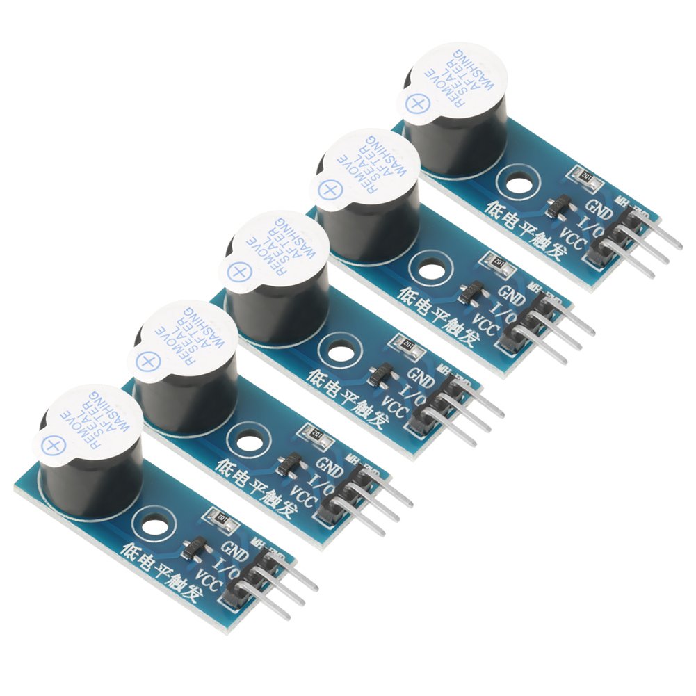  [AUSTRALIA] - 5pcs 3.3V-5V Active Buzzer Alarm Beeper Module for Electronic Toys Alarming Devices Timers