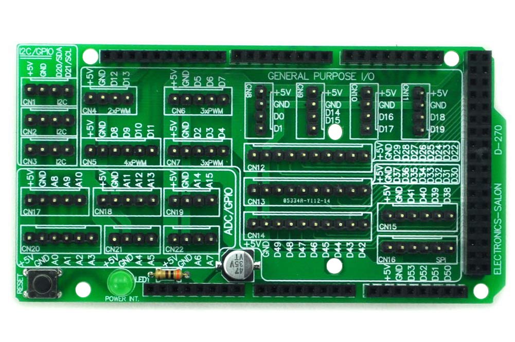  [AUSTRALIA] - Electronics-Salon I/O Extension Board Kit for Arduino MEGA DIY. [SOLDERING REQUIRED]