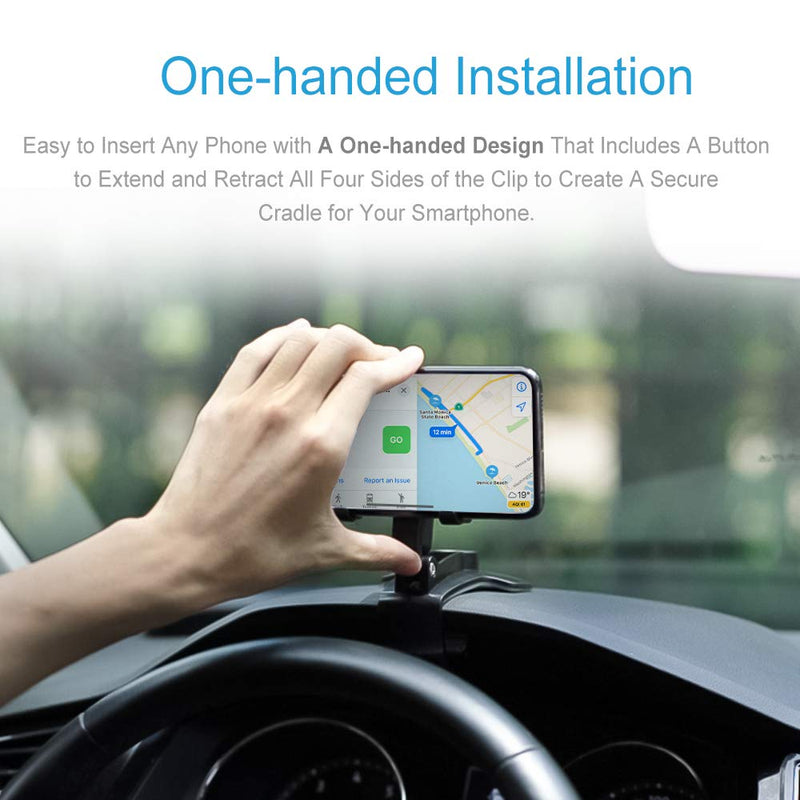 [AUSTRALIA] - BelleViewWay Car Phone Holder Mount Upgrade 360-Degree Rotation Universal Car Cell Phone Holder Multi-Function Compatible w/ Smartphones iPhone Galaxy (Upgrade 360-Degree)