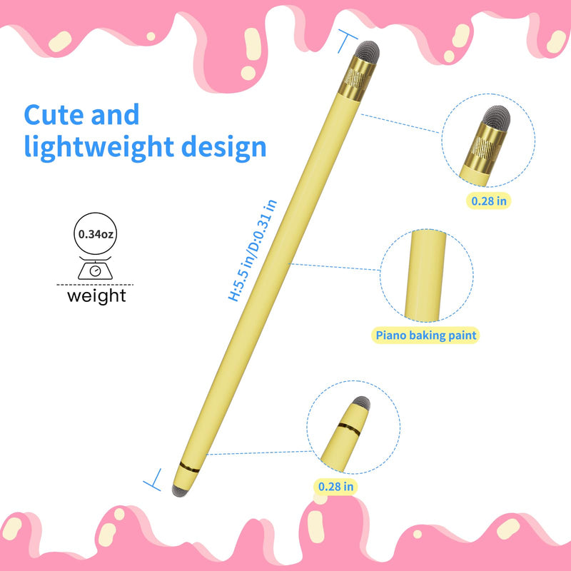  [AUSTRALIA] - Stylus Pens for Touch Screens - 3PCS Stylus Pen for iPhone/iPad/Tablet Android/Microsoft Surface, Compatible with All Touch Screens (Macaron Pink/Yellow/Green) A -Macaron Pink/Yellow/Green