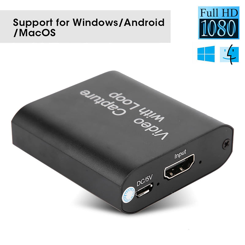  [AUSTRALIA] - Video Capture Card, HDMI Video Capture HD Live USB to HDMI with Loop Out Capture Card