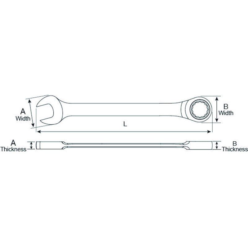  [AUSTRALIA] - GEARWRENCH 15/16" 12 Point Ratcheting Combination Wrench - 9030 1