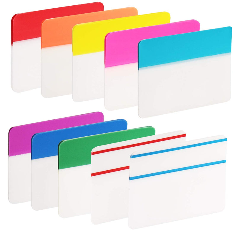  [AUSTRALIA] - ExcelFu 400 Pieces 2 inch Index Tabs Flag Dispensers Sticky Page Markers Colored Tape for Binders, Books, Notebooks and File Folders