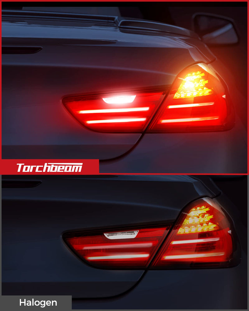  [AUSTRALIA] - Torchbeam 3157 3156 LED Bulb Tail Brake Lights Red 600% Brighter, 3056 3057 4057 4157 3457 Brake Stop High Mount Stop Tail Taillights for Cars, Non-polarity 3157/3156