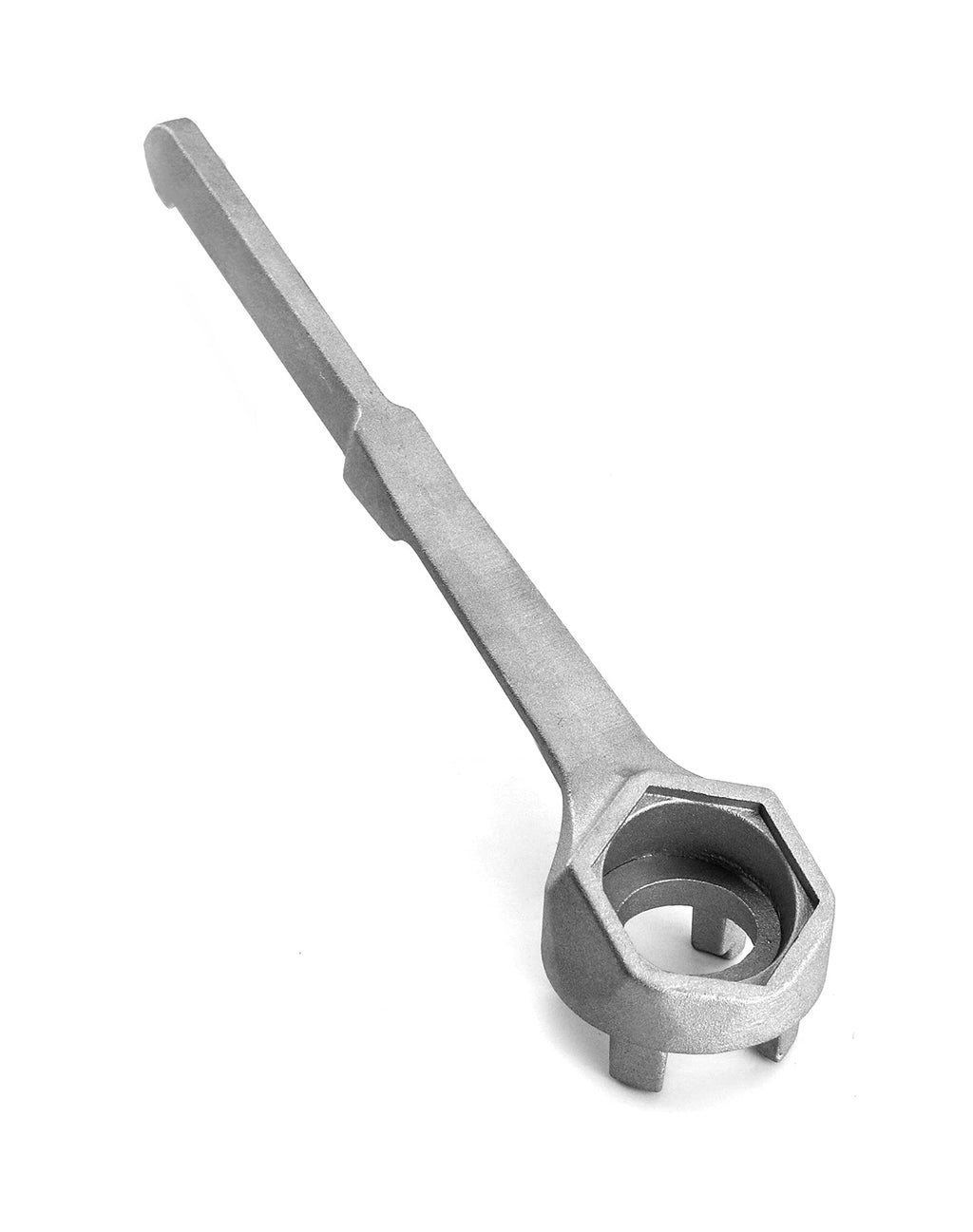  [AUSTRALIA] - QWORK Drum Wrench, Aluminum Wrench Opener for 10 15 20 30 55 Gallon Barrels, 2" and 3/4" Bung Cap 1 pack