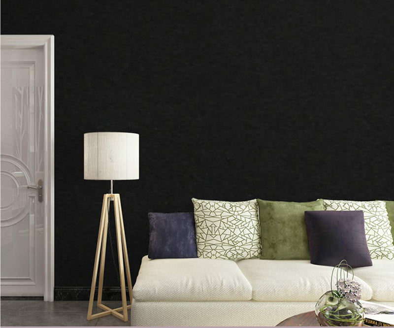  [AUSTRALIA] - 15.7"X118"Black Wallpaper Black Contact Paper Waterproof Peel and Stick Self Adhesive Wallpaper Removable Easy to Clean Vinyl Film Decorative for Desk Wallcovering Furniture Countertop Cabinet 15.7"X118"