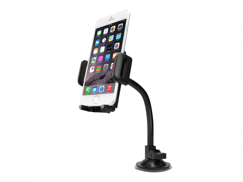  [AUSTRALIA] - Upgraded Car Phone Holder Mount Windshield & Dashboard Mount, Long Arm Cell Phone Holder with Strong Suction Cup