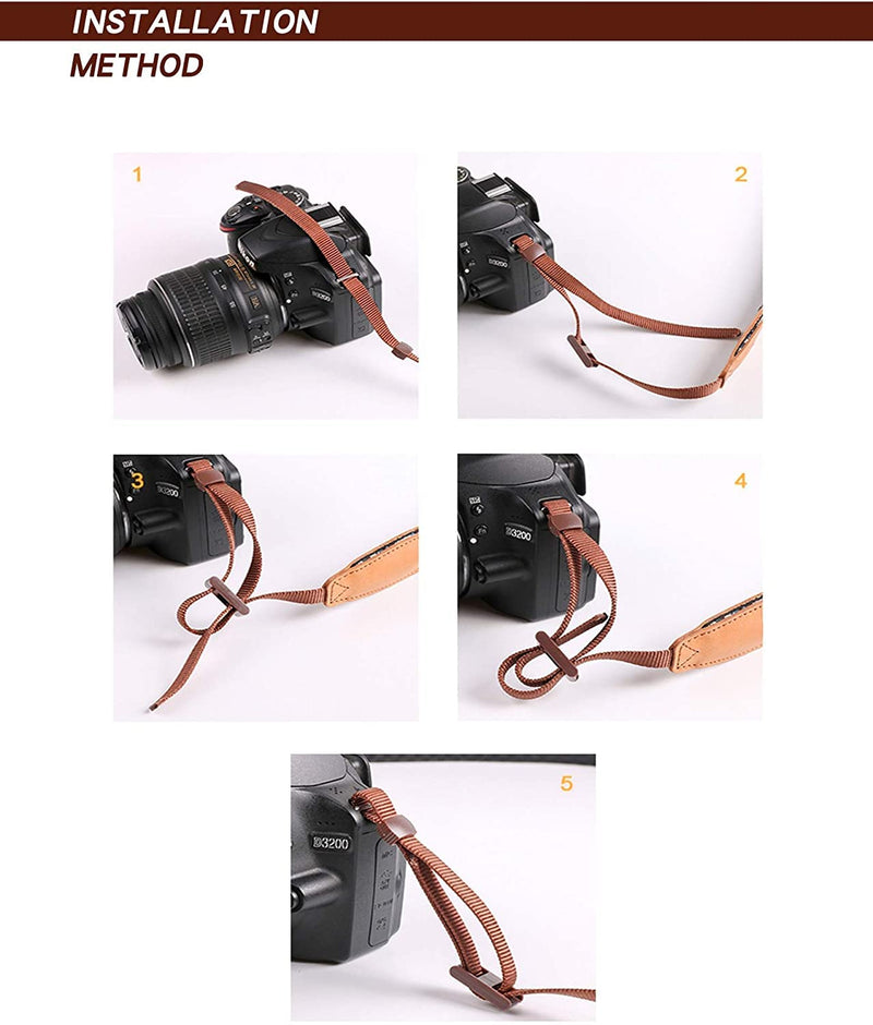  [AUSTRALIA] - ARCHE Adjustable and Comfortable Neck/Shoulder Camera Strap for All DSLR Camera Compatible Work with Nikon/Canon/Sony/Olympus and More DSLR, Mirrorless and Instant Camera (Denim) Denim