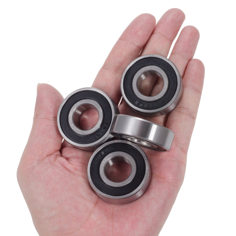  [AUSTRALIA] - 4 Pack 6203-2RS Bearings, Deep Groove 6203rs Ball Bearings, Double Rubber Sealed Miniature Bearings for Skateboards, Inline Skates, Scooters, Roller Blade Skates & Long Boards (17mm x 40mm x 12mm)