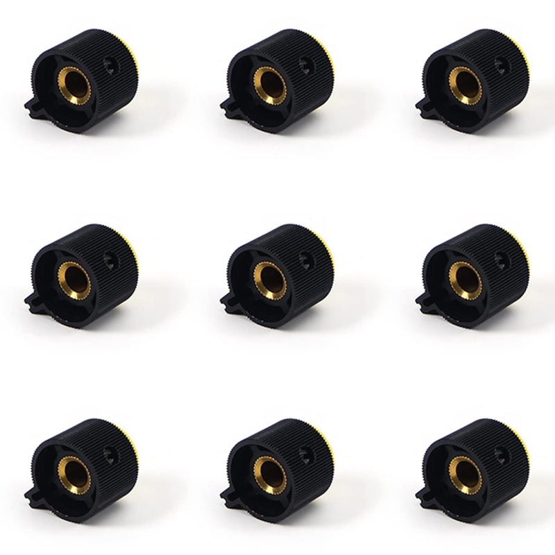  [AUSTRALIA] - Fielect 10Pcs Potentiometer Control Knobs 6mm Volume Control Rotary Knob Guitar Knob Volume Audio Knob, 19x16.5mm Yellow Yellow 19x16mm 10Pcs