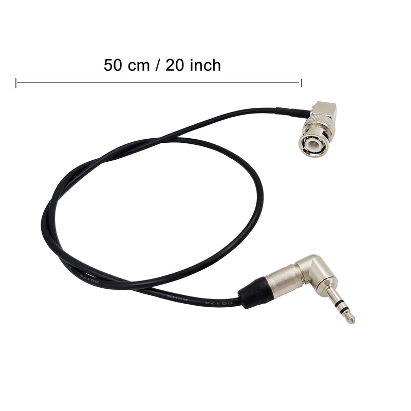  [AUSTRALIA] - LSYRIA Tentacle 3.5mm TRS to BNC Timecode Cable Suitable for Canon Sony Amira ARRI Camera (50cm)