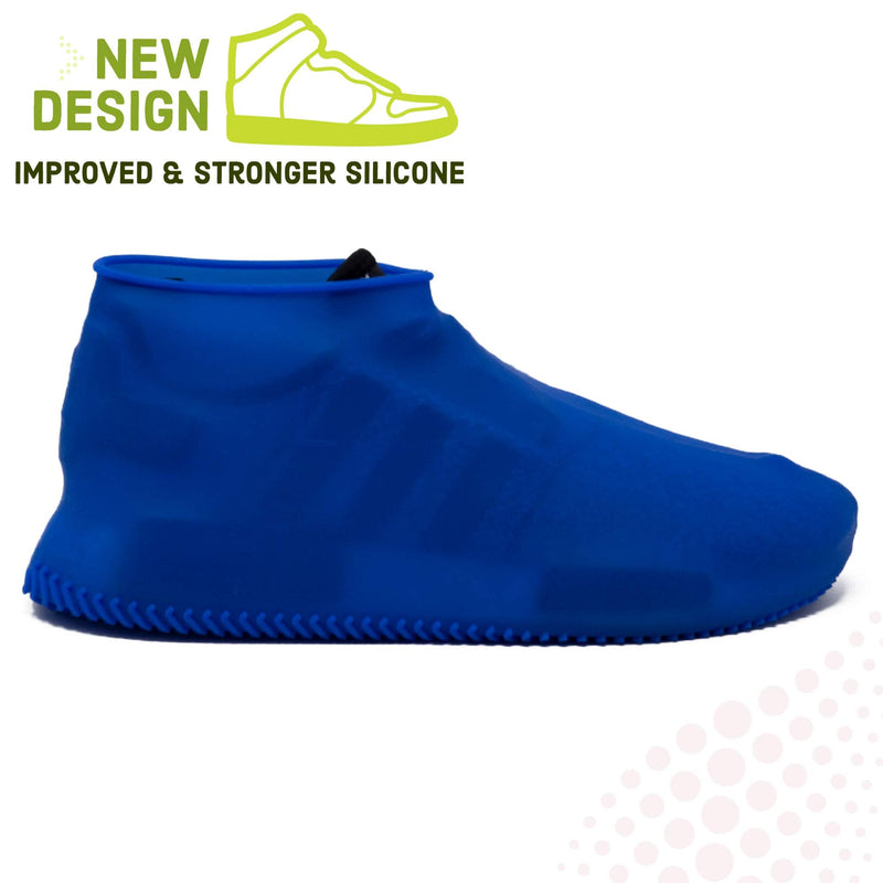  [AUSTRALIA] - BAYI -Waterproof Shoe Cover Rain Shoe Covers Reusable Silicone Magic Shoe Running Cover Rubber Protector (Medium, Royal Blue)