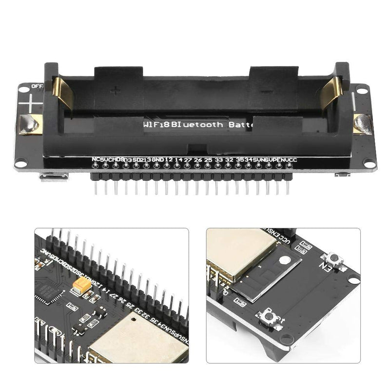  [AUSTRALIA] - ESP32 Development Board 2.4GHz Dual-Mode WiFi and Bluetooth Compatible Dual Cores Module for 18650 Battery 3.5x1.2in