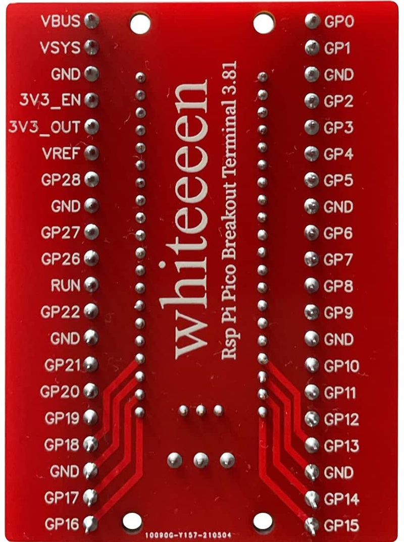  [AUSTRALIA] - whiteeeen pi pico Breakout Terminal 3.81 for Raspberry pi pico Board… (2 pcs) 2 pcs