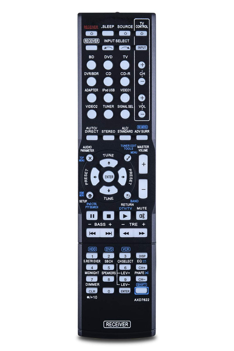 New AXD7622 Replace Remote fit for Pioneer AXD7624 VSX-23TXH VSX-921-K VSX-523-K Receiver AV A/V Audio/Video Receiver - LeoForward Australia