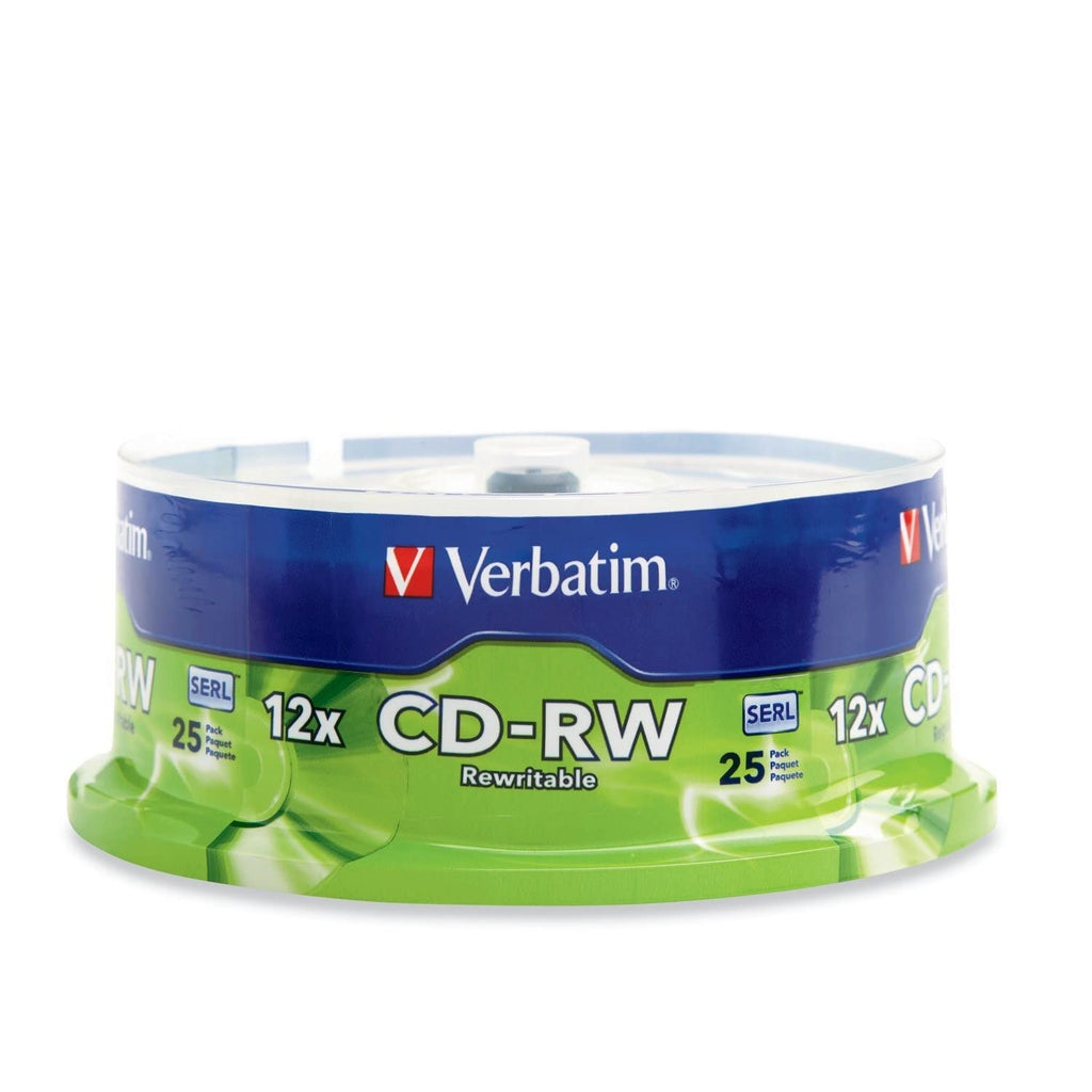  [AUSTRALIA] - Verbatim CD-RW 700MB 2X-12X Rewritable Media Disc - 25 Pack Spindle 4X-12X High Speed 25pk Spindle