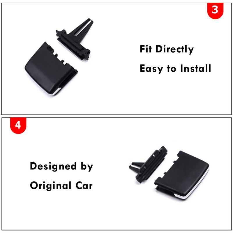 Moonlinks Compatible with Mercedes Benz Front Left Right Air Vent Clips Tabs, Front Row Air Grille Tabs Clip for W166 ML Class 2012-2015 GLE Class 2016-2019 X166 GL Class 2013-2016 GLS Class 2017-2019 - LeoForward Australia