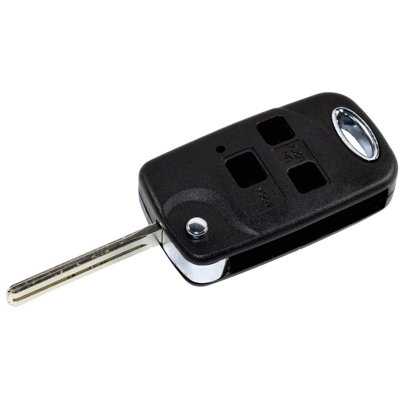 HQRP Upgrade Remote Flip Folding Key Fob Shell Case Keyless Entry w/ 3 Buttons compatible with Lexus RX300 1999 2000 2001 2002 2003; RX330 2004 2005 2006; RX350 2007 2008 2009 - LeoForward Australia