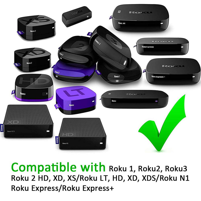 Gvirtue Remote Replacement Control for Roku Box Model: Roku 1, Roku 2(HD, XD, XS), Roku 3, Roku LT, HD, XD, XDS, Roku N1, Roku Express, Roku Express+ - LeoForward Australia