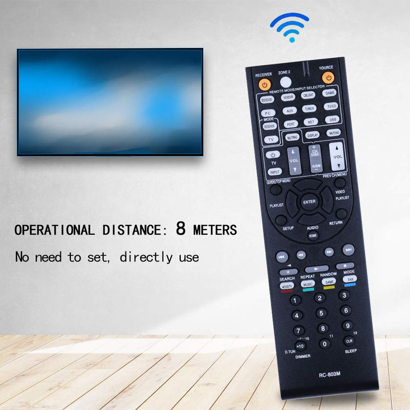 The New RC-803M RC803M Replacement for ONKYO AV Receiver Replaces The New Remote Controller. Suitable for TX-NR609 TX-NR609B HT-S7409 HT-S8409 - LeoForward Australia