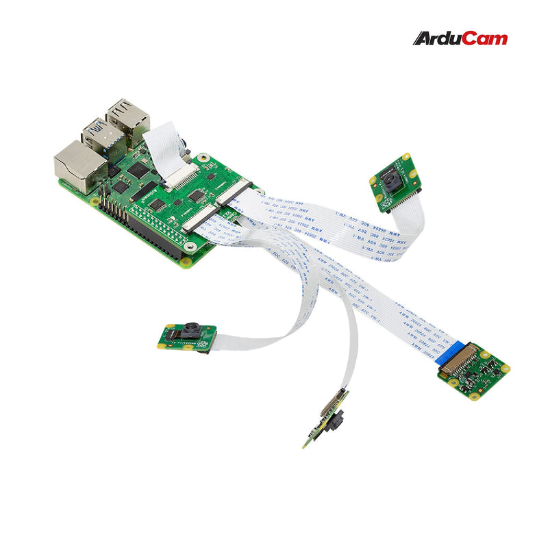  [AUSTRALIA] - Arducam Multi Camera Adapter Module V2.2 for Raspberry Pi 4 B, 3B+, Pi 3, Pi 2, Model A/B/B+, Work with 5MP or 8MP Cameras