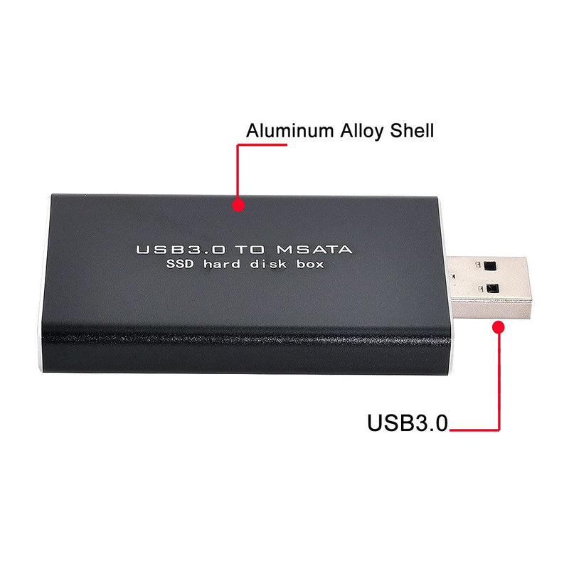  [AUSTRALIA] - Chenyang Mini PCI-E mSATA to USB 3.0 External SSD PCBA Conveter Adapter Pen Driver Card with Case