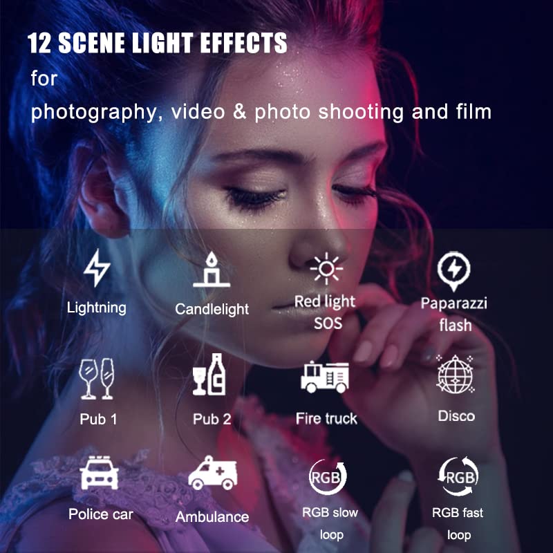  [AUSTRALIA] - Portable LED Photography Light Wand, LUXCEO Handheld LED Video Light 1000 Lumens CRI 95+ USB Rechargeable with Remote Control, Carry Bag, Adjustable Color Temperature 3000K-6000K and 36 Colors