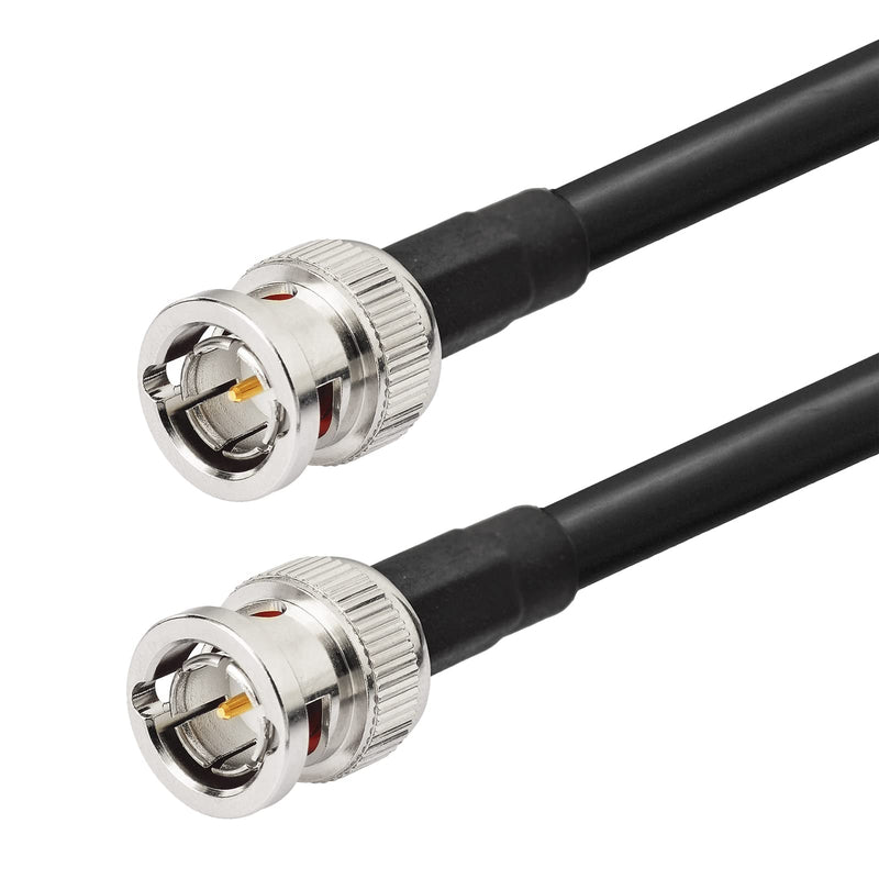  [AUSTRALIA] - Superbat SDI Cable 1ft 2-Pack 3G/6G/12G HD-SDI Cable 75 Ohm BNC Male Cable (Belden 1694A Black) for Cameras BMCC Video Equipment Supports HD-SDI 3G-SDI 6G-SDI SDI Video Cable