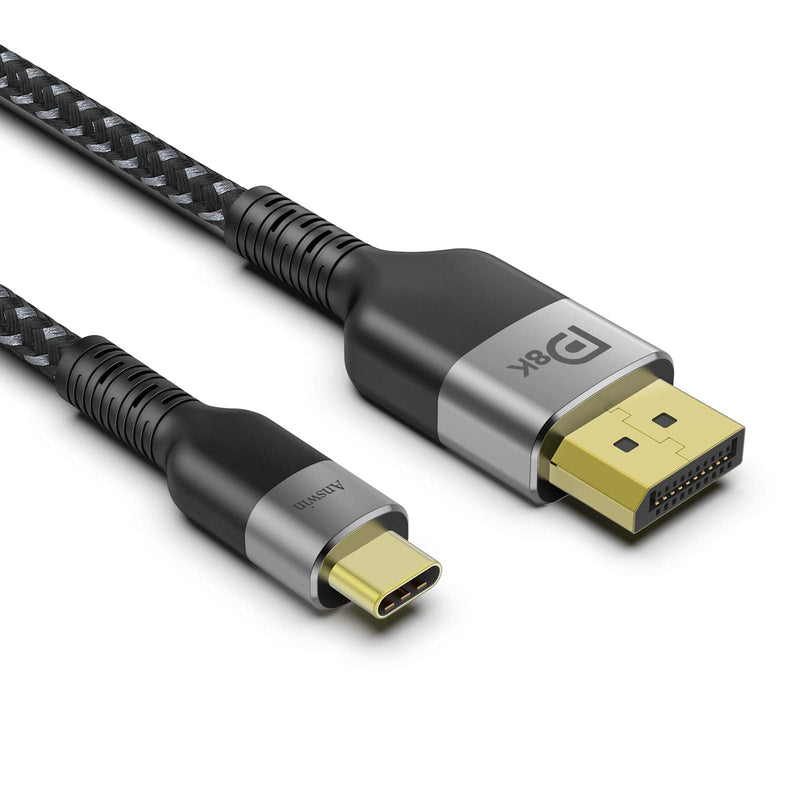  [AUSTRALIA] - USB C to DisplayPort, Answin 6FT 8K (4K@144Hz/120Hz, 2K@240Hz) USB-C Thunderbolt 3 to DisplayPort Cable 32.4Gbps for M1 MacBook Pro, MacBook Air/iPad Pro, XPS 15 and More