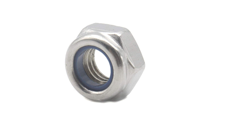  [AUSTRALIA] - 100Pcs M3 x 0.5mm 304 Stainless Steel Self-Lock Nylon Inserted Hex Lock Nuts, Self Clinching Nuts