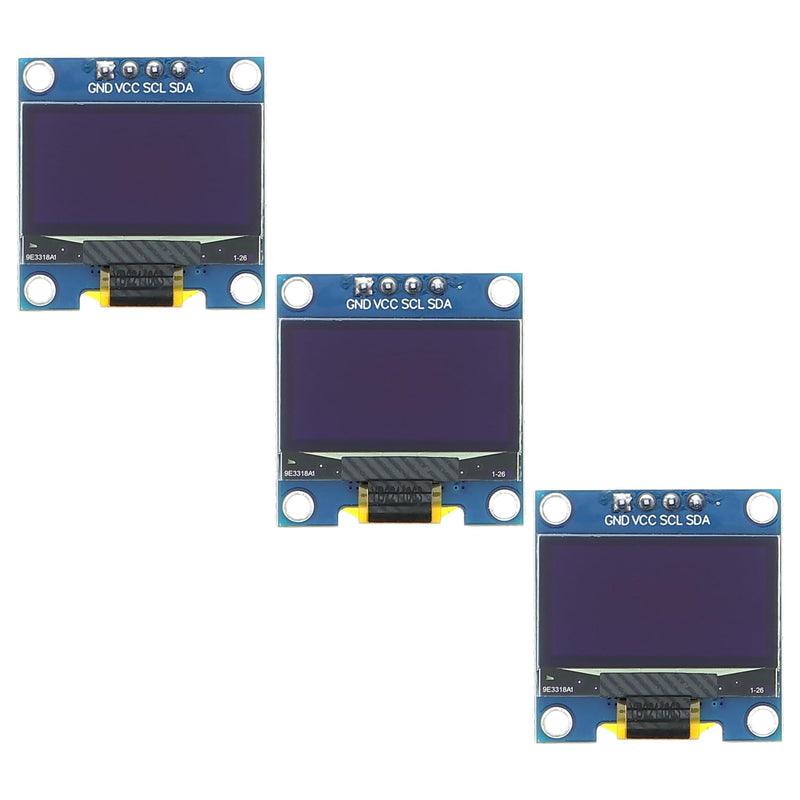  [AUSTRALIA] - Funduino 0.96 inch OLED display for Arduino and Raspberry Pi microcontrollers - SSD1306 driver chip, 128x64 resolution, I2C interface - 3 pieces