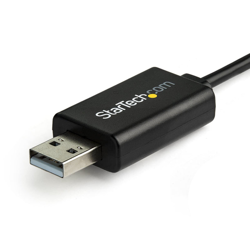  [AUSTRALIA] - StarTech.com 6 ft (1.8 m) Cisco USB Console Cable - USB to RJ45 Rollover Cable - 460Kbps - Windows, Mac and Linux Compatible - M/M (ICUSBROLLOVR),Black