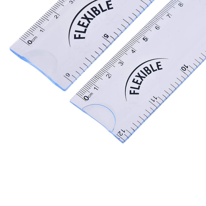  [AUSTRALIA] - uxcell Flexible Straight Ruler 15cm 6 Inch 30cm 12 Inch Soft Plastic Measuring Ruler Tool