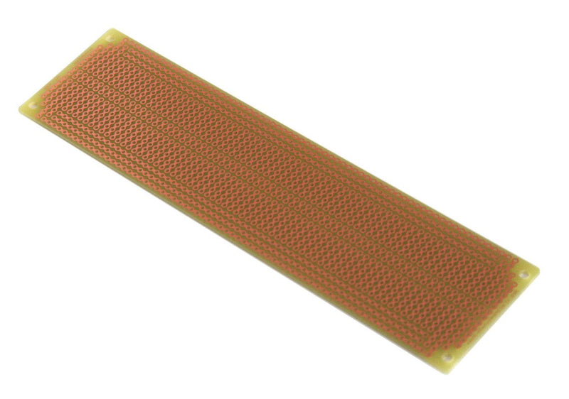 SB830 Solderable PC BreadBoard, 1 Sided PCB, Matches 830 tie-Point breadboard with Power Rails, 7.25 x 1.85in (184.2 x 47.0mm) - LeoForward Australia