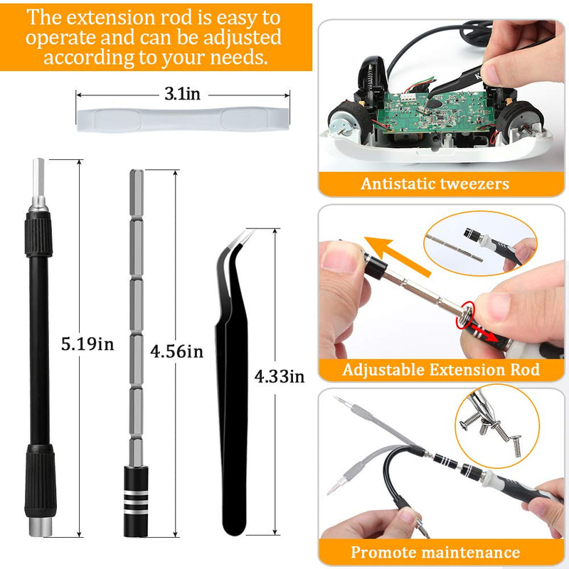  [AUSTRALIA] - Precision Screwdriver Set, Lifegoo 122pcs Magnetic Repair Tool Kit for iPhone Series/Mac/iPad/Tablet/Laptop/Xbox Series/PS3/PS4/Nintendo Switch/Eyeglasses/Watch/Cellphone/PC/Camera/Electronic 122