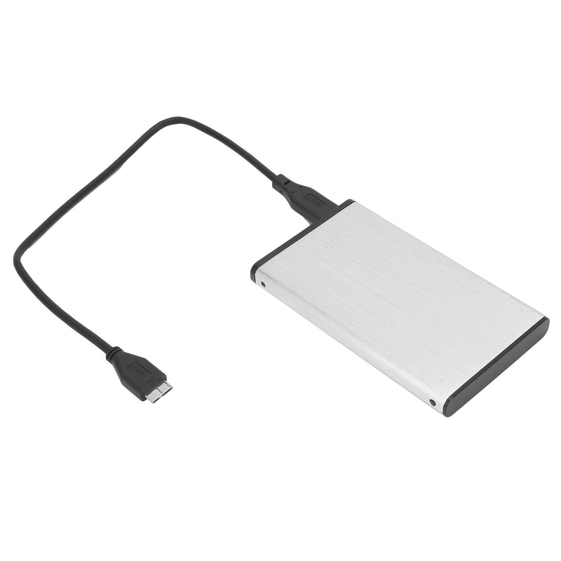  [AUSTRALIA] - External Hard Drive, Portable Mobile Hard Disk HDD Backup Storage Mobile HDD Storage, USB 3.0, Plug and Play, Portable Additional Storage for PC/Desktop/Laptop(500G-Silver) 500G Silver