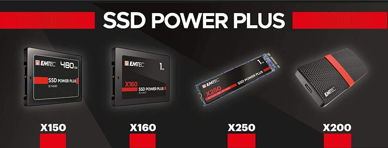  [AUSTRALIA] - Emtec X200 Power Plus 256GB mSATA Portable Solid State Drive (SSD) - ECSSD256GX200