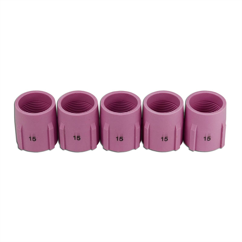  [AUSTRALIA] - 53N89 TIG Alumina Nozzle Gas Lens Fit SR DB WP 17 18 26 TIG Welding Torch 5pk