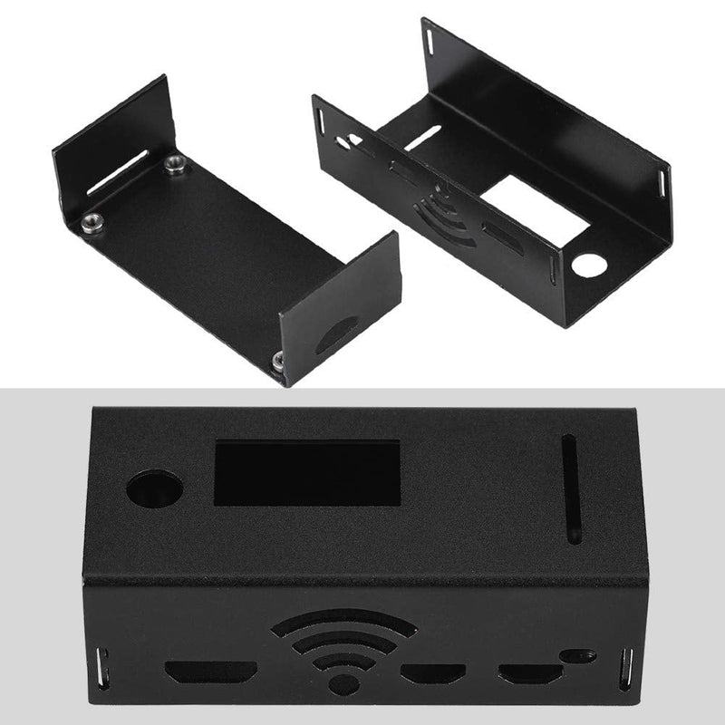  [AUSTRALIA] - Black Protective Box Case Enclosure Aluminium Alloy Box Protective Case for Raspberry Pi Zero